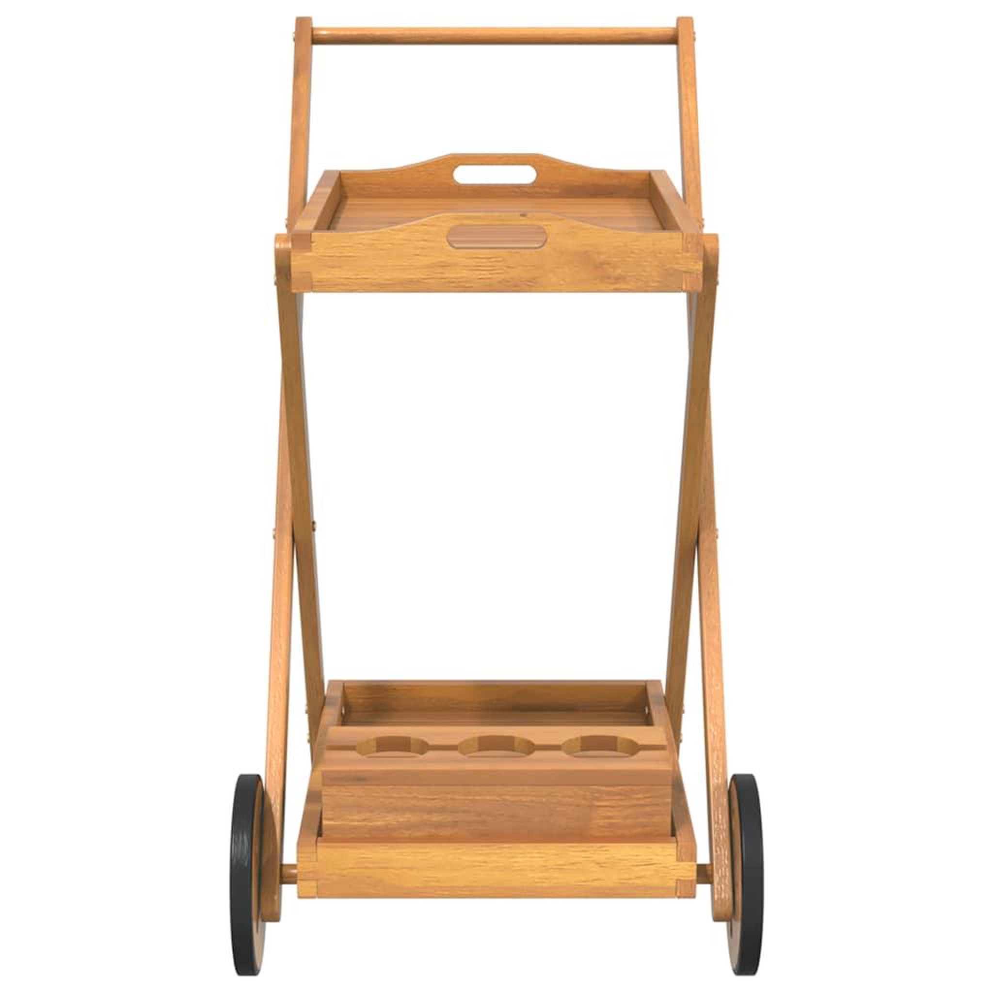 Voir la diapositive 4 : VIDAXL Chariot a the 54x87x90 cm bois massif d'acacia