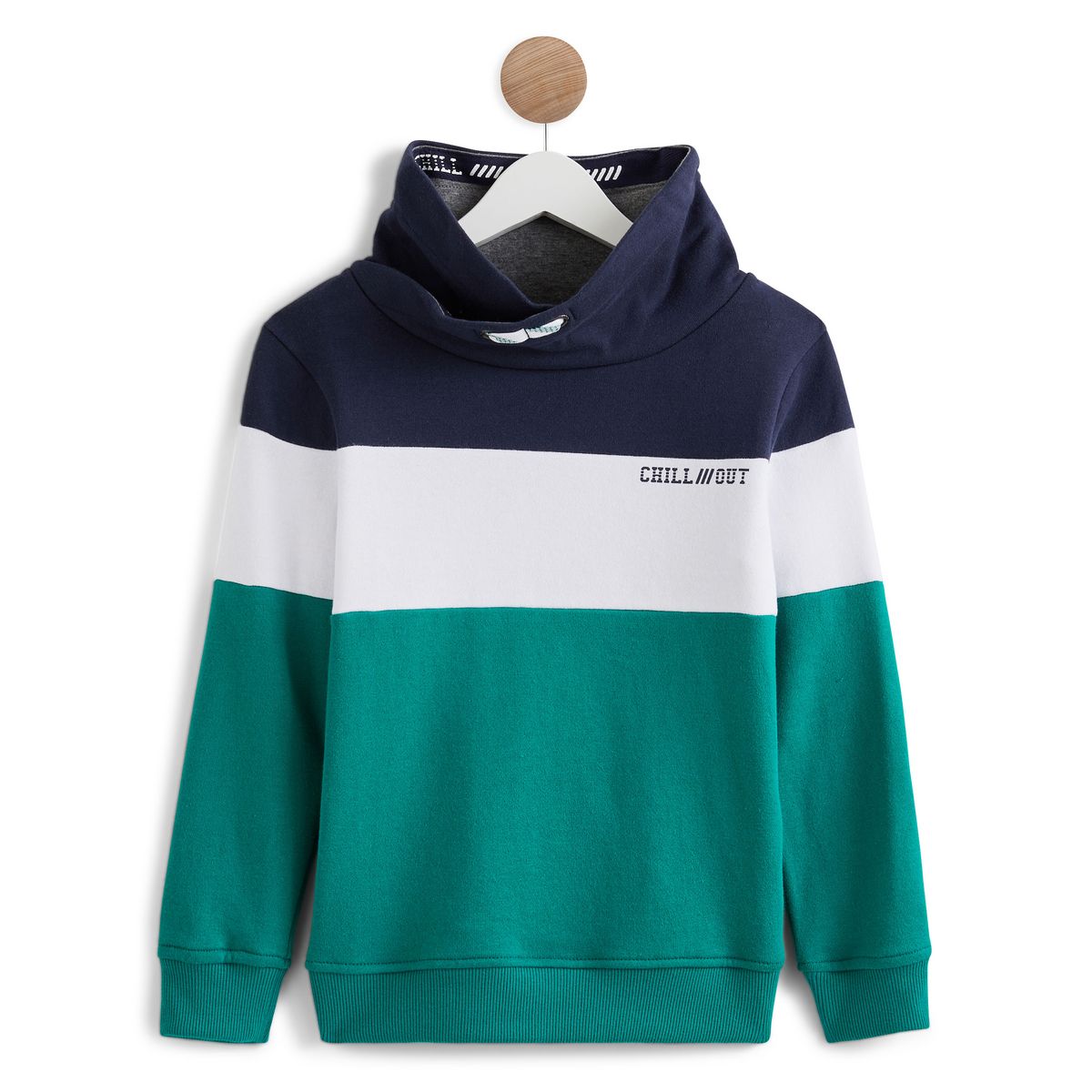 IN EXTENSO Sweat col snood garçon