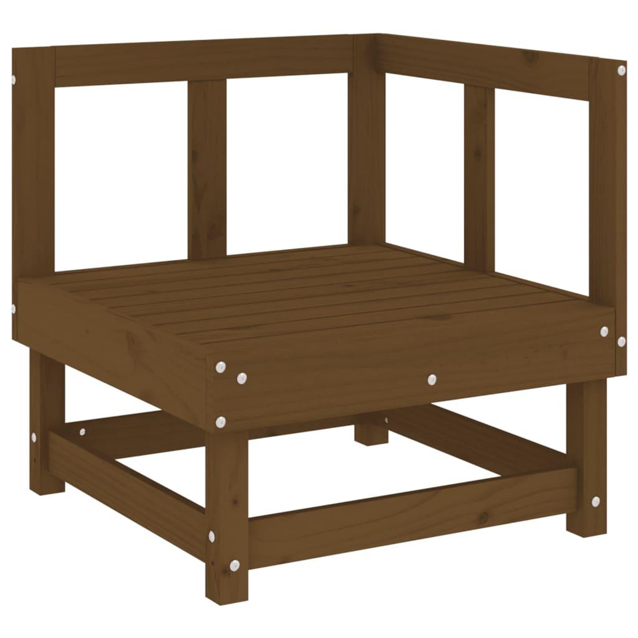 Voir la diapositive 3 : VIDAXL Canapes d'angle de jardin 2 pcs marron miel bois de pin solide