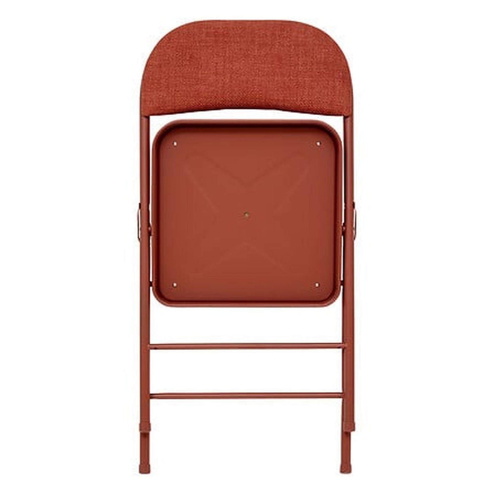 Voir la diapositive 5 : FIVE Lot de 4 chaises pliantes en tissu chiné FLEXY