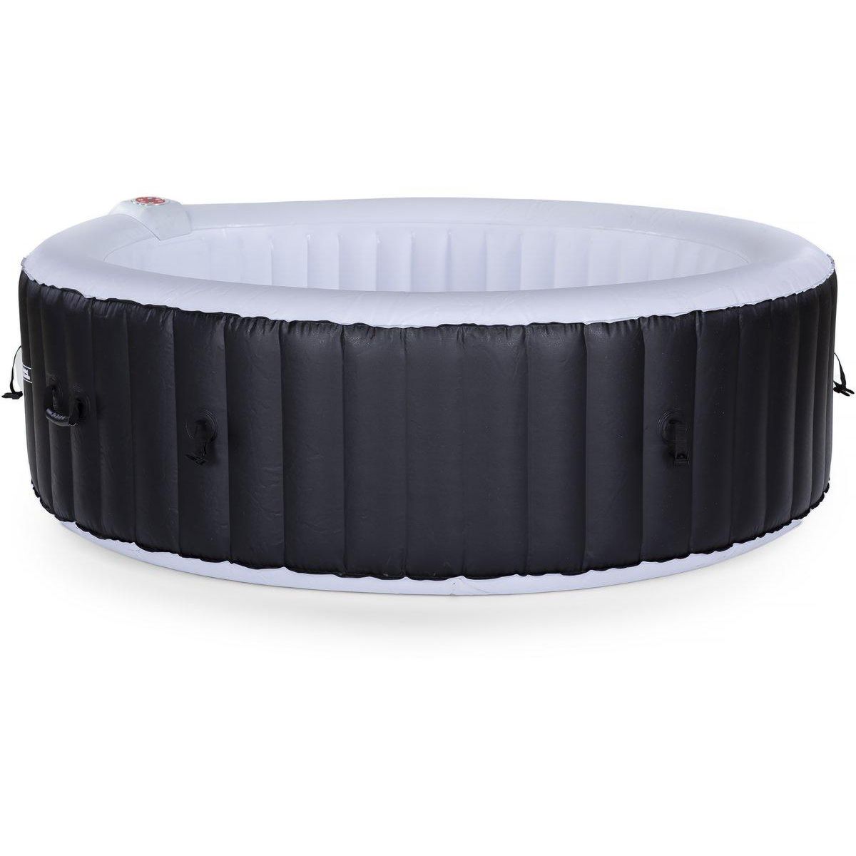 Habitat et Jardin Spa gonflable  St Tropez  6 places - rond - Noir