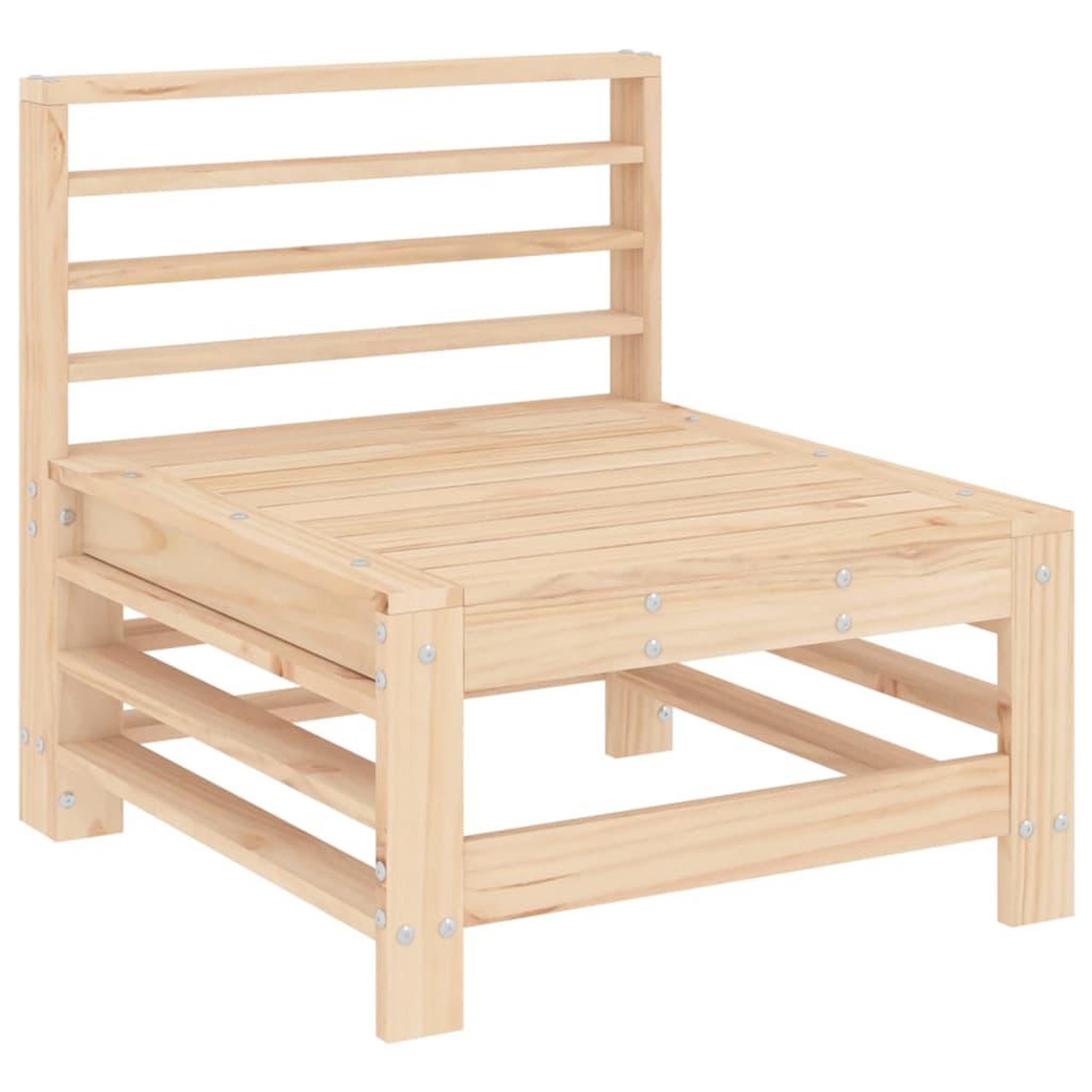Voir la diapositive 4 : VIDAXL Salon de jardin 7 pcs Bois de pin massif
