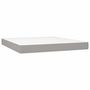 Voir la diapositive 5 : VIDAXL Sommier a lattes de lit avec matelas Gris clair 180x200cm Tissu