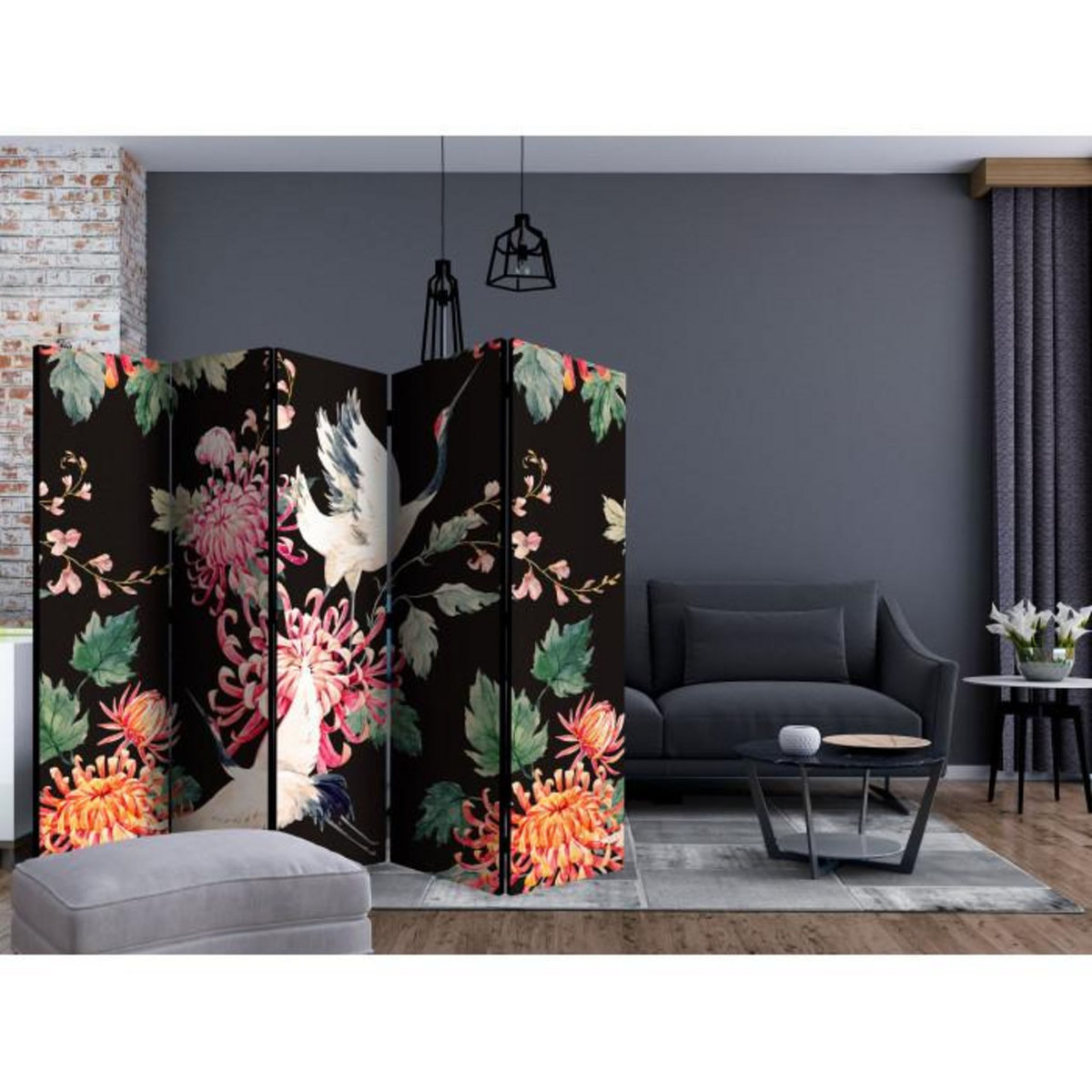 Paris Prix Paravent 5 Volets  Land of Freedom  172x225cm