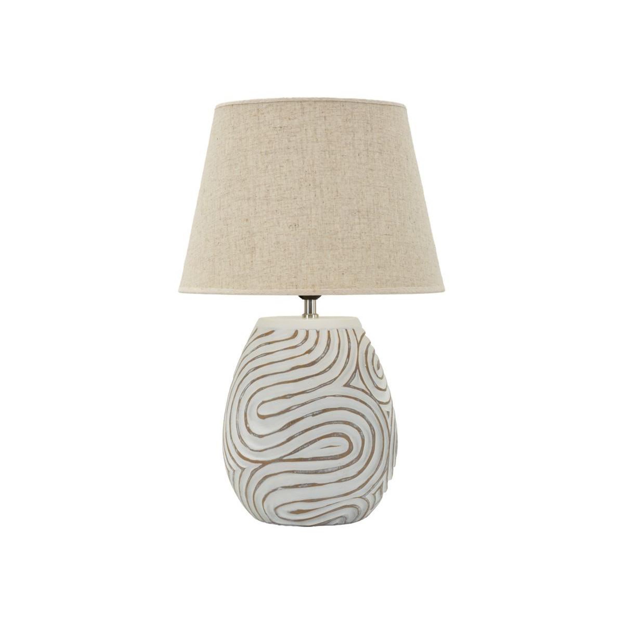 Paris Prix Lampe à poser design  oblix  55cm blanc