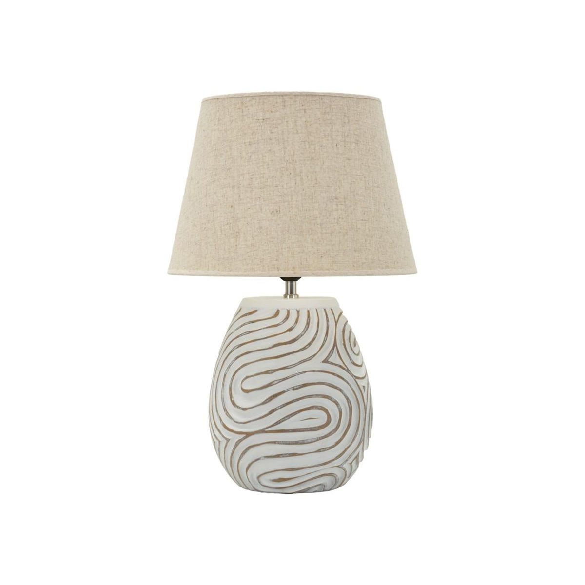 Paris Prix Lampe à Poser Design  Oblix  55cm Blanc