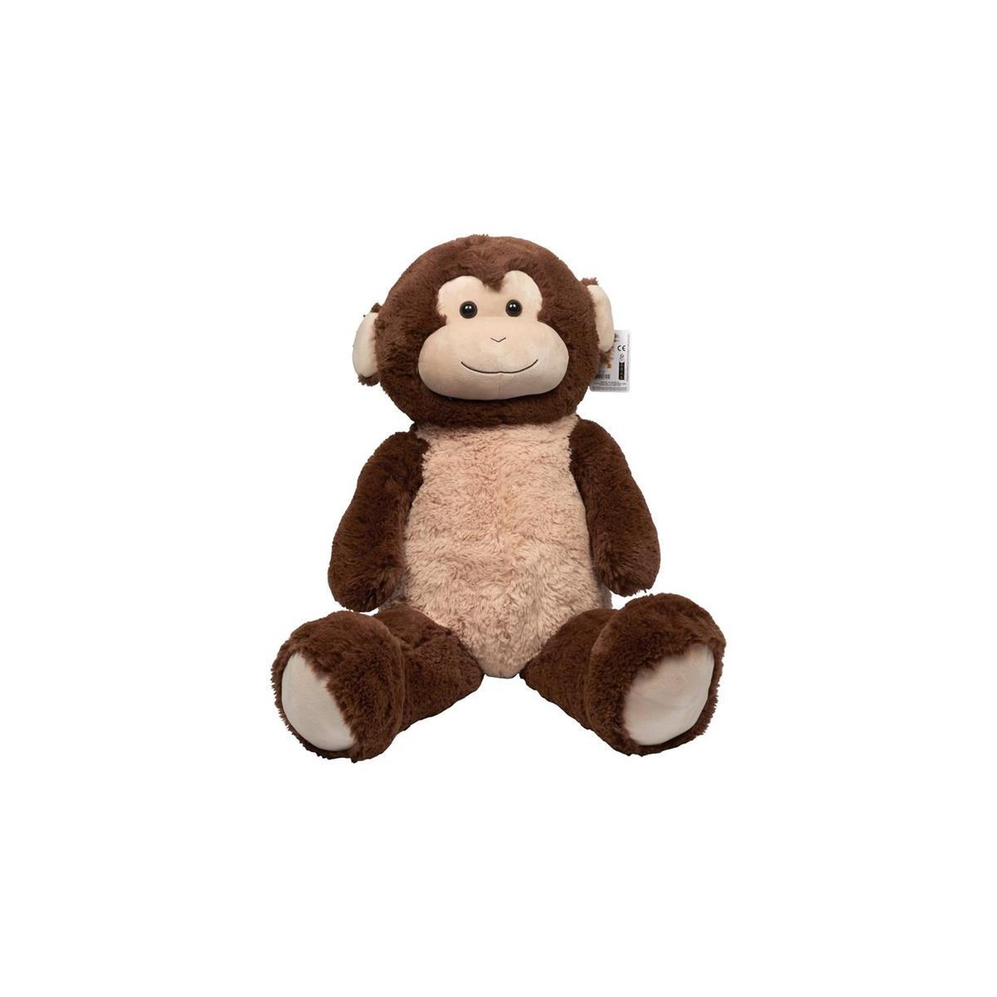 Voir la diapositive 5 : Jeux 2 momes Peluche géante  singe  100cm marron & beige