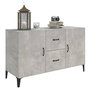 Voir la diapositive 4 : VIDAXL Buffet gris beton 100x36x60 cm bois d'ingenierie