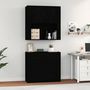 Voir la diapositive 4 : VIDAXL Buffet haut Noir Bois d'ingenierie