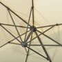 Voir la diapositive 6 : OUTSUNNY Parasol déporté octogonal inclinable manivelle avec pied en acier Ø 2,94 x 2,48H m beige clair