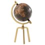 Paris Prix Globe sur Pied Déco  Trépied  39cm Or & Noir