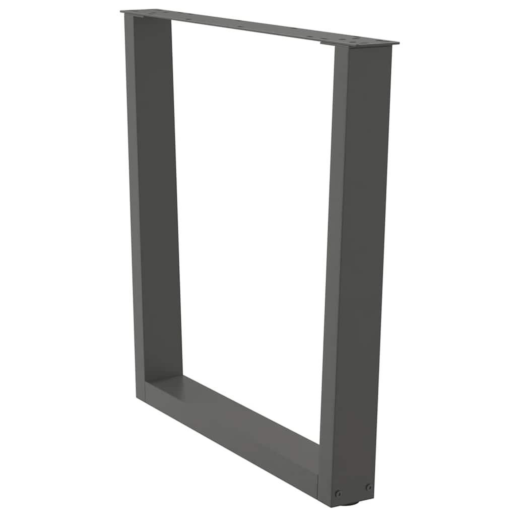 Voir la diapositive 5 : VIDAXL Pieds de table a manger forme de V 2 pcs 80x(72-73,3) cm acier