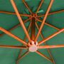 Voir la diapositive 5 : VIDAXL Parasol suspendu avec poteau en bois 350 cm vert