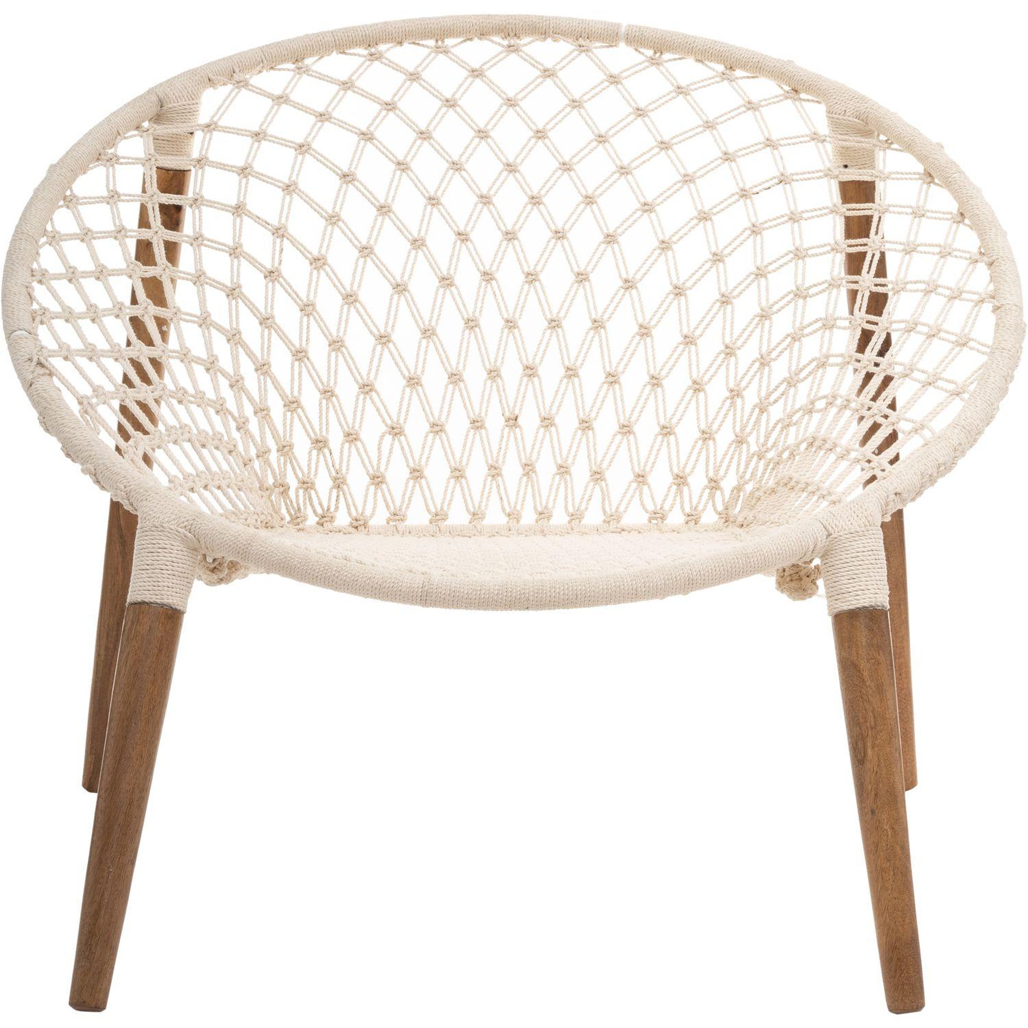 Voir la diapositive 2 : ATMOSPHERA Fauteuil de jardin ethnique en fil terre sauvage