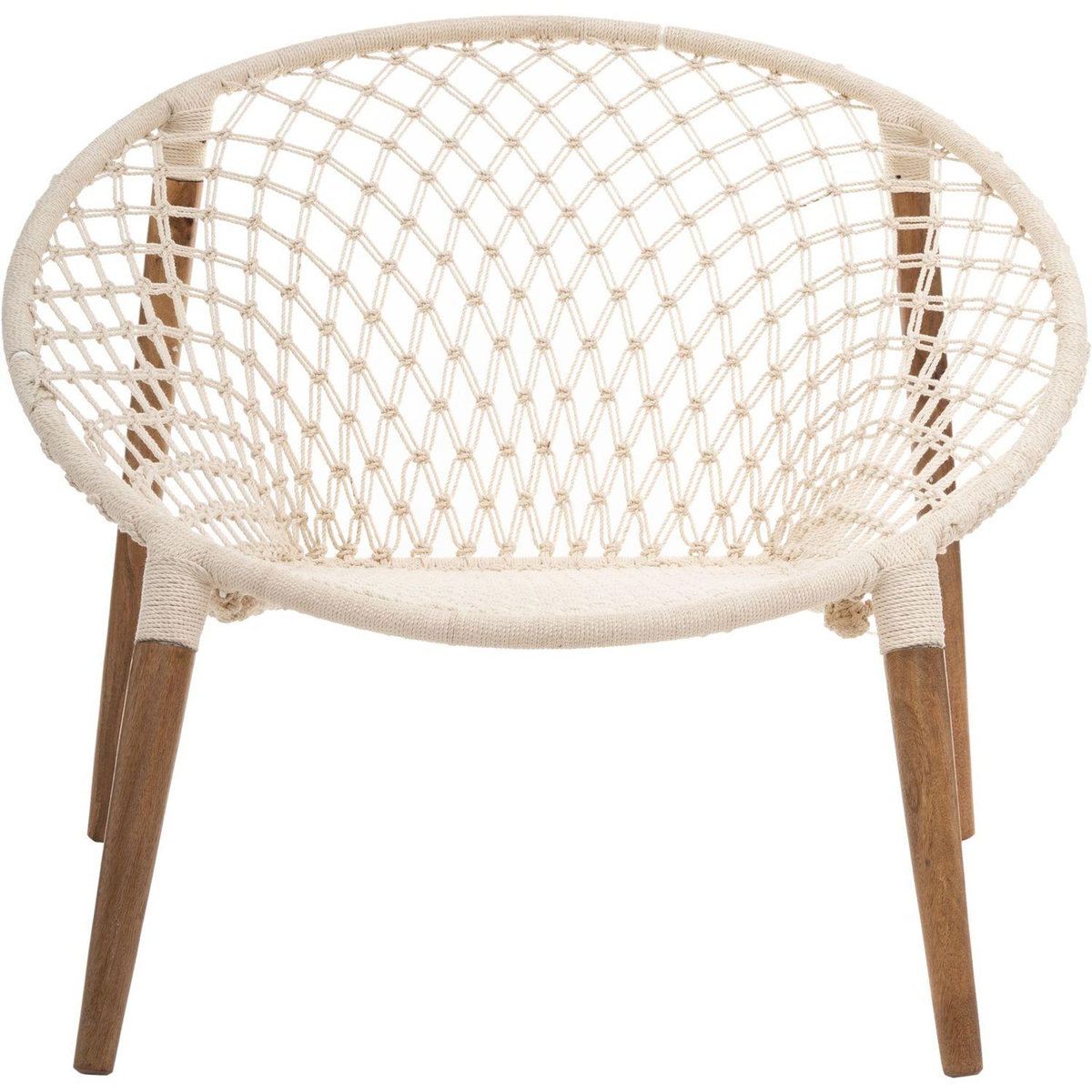 ATMOSPHERA Fauteuil de jardin ethnique en fil Terre Sauvage