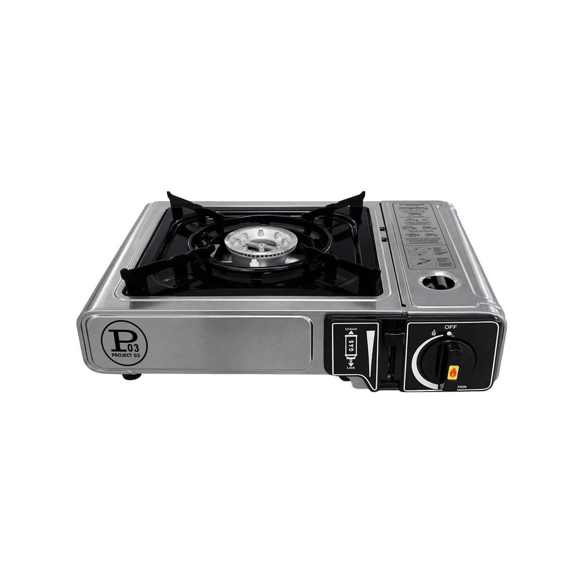 Voir la diapositive 5 : INTEC Réchaud à gaz portable 1feu 2200w + 8 cartouches gaz butane idéal réchaud camping, van cuisine extérieure intec
