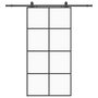 Voir la diapositive 2 : VIDAXL Porte coulissante kit de quincaillerie noir 102,5x205 cm