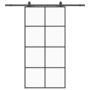Voir la diapositive 2 : VIDAXL Porte coulissante kit de quincaillerie noir 102,5x205 cm