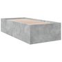 Voir la diapositive 3 : VIDAXL Cadre de lit sans matelas gris beton 90x190 cm