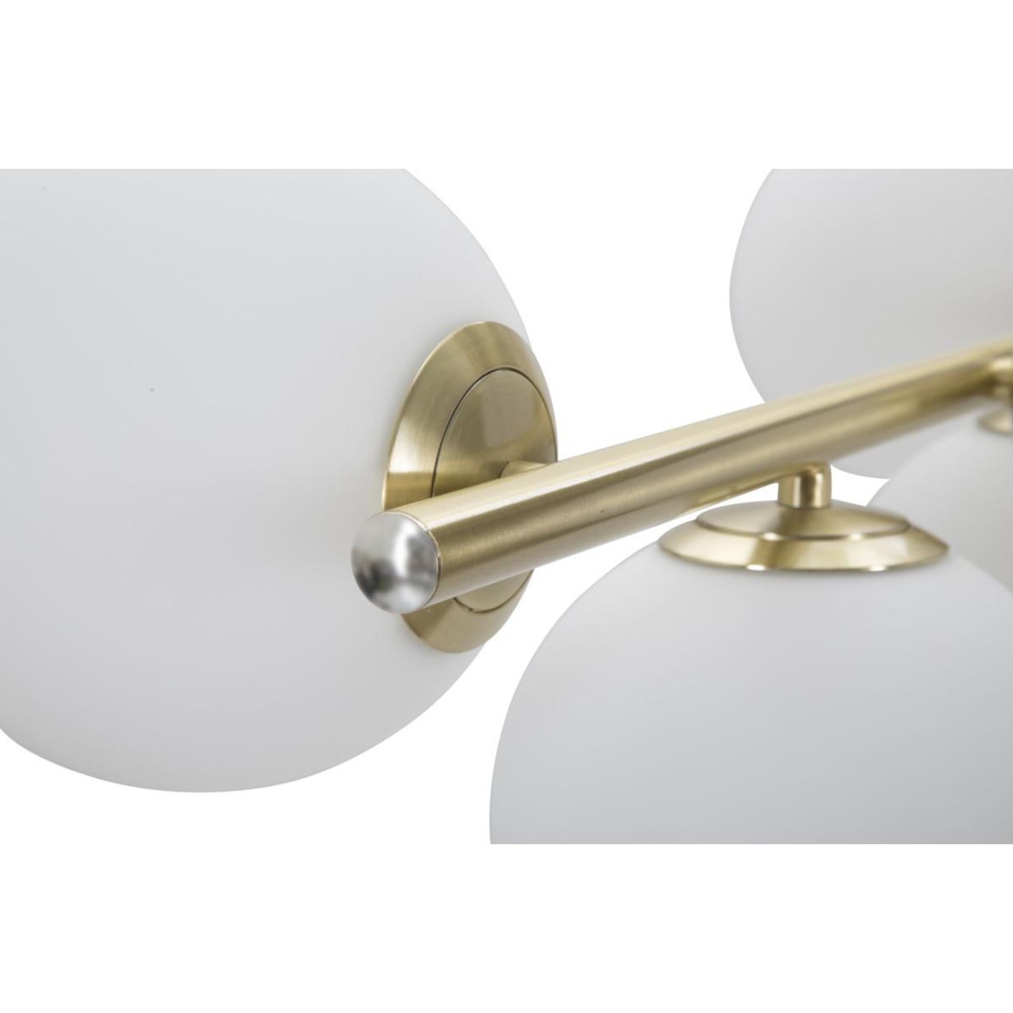 Voir la diapositive 4 : Paris Prix Lampe Suspension 7 Sphères  Glamy Luci  81cm Blanc & Or