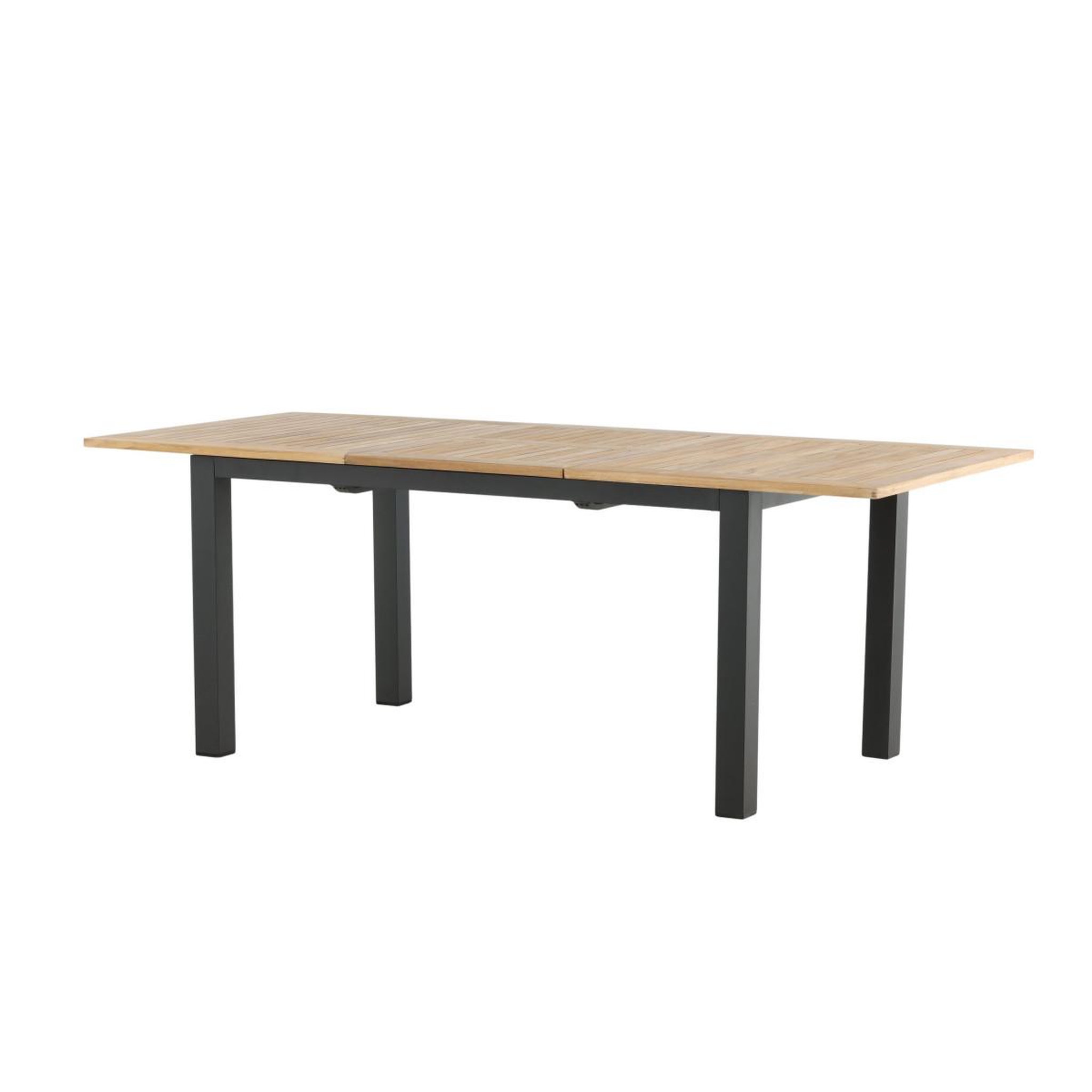 Voir la diapositive 6 : Paris Prix Table de Jardin Extensible  Panama  152-210cm Naturel & Noir