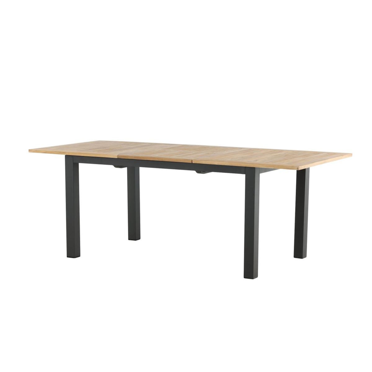 Paris Prix Table de Jardin Extensible  Panama  152-210cm Naturel & Noir