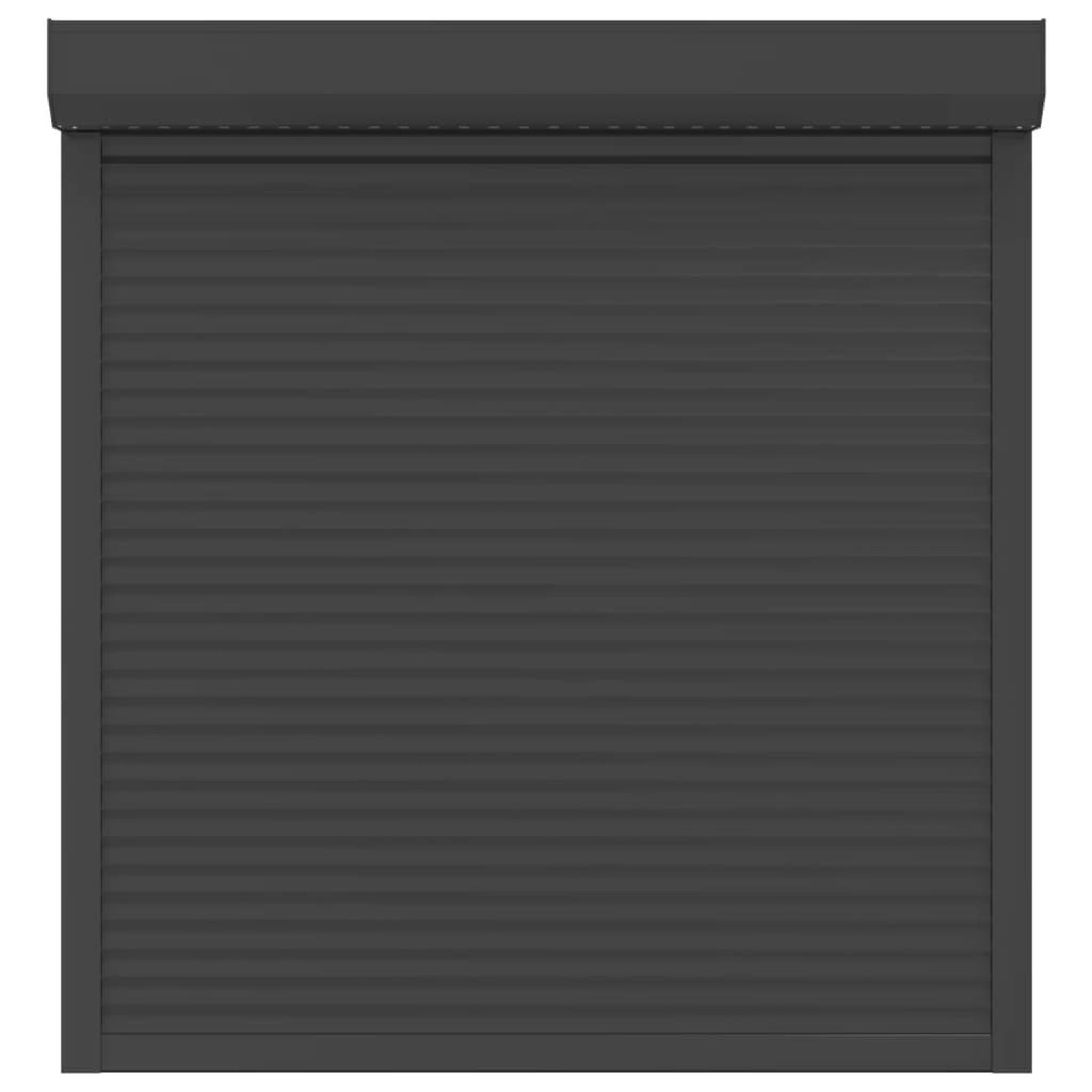 Voir la diapositive 3 : VIDAXL Volet roulant aluminium 130x140 cm anthracite