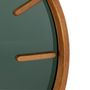 Voir la diapositive 4 : Paris Prix Horloge Murale Design  Creva  40cm Marron & Noir