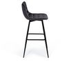Voir la diapositive 4 : Lot de 4 tabourets chaises de bar assise velour pieds métal SIA