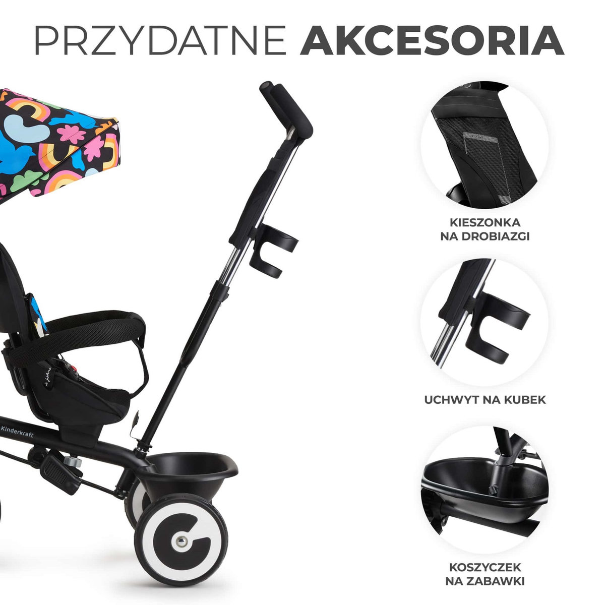 KINDERKRAFT Tricycle Aston bébé
