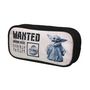 Voir la diapositive 2 : Bagtrotter Trousse scolaire rectangulaire Baby Yoda Star Wars / The Mandalorian Noire et Beige Bagtrotter