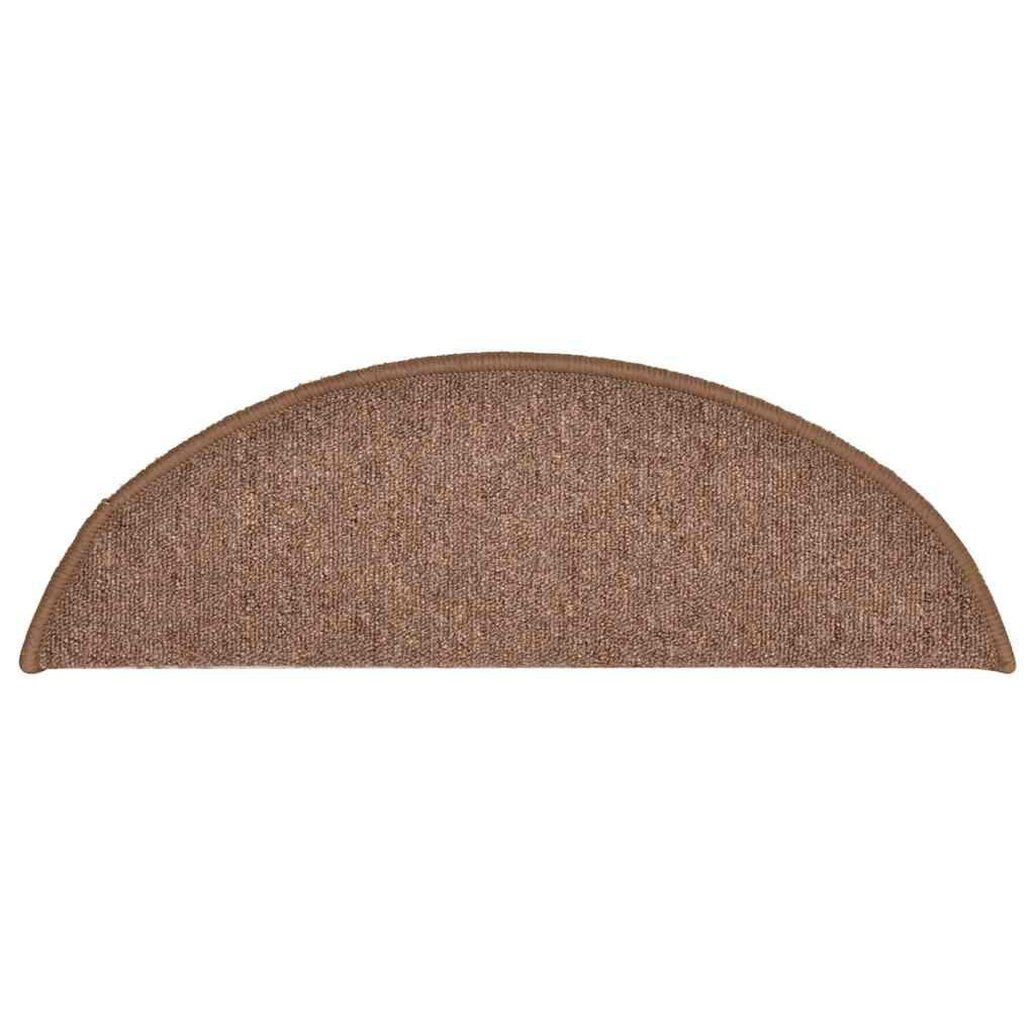 Voir la diapositive 4 : VIDAXL Tapis d'escalier 30 pcs marron 56x17x3 cm
