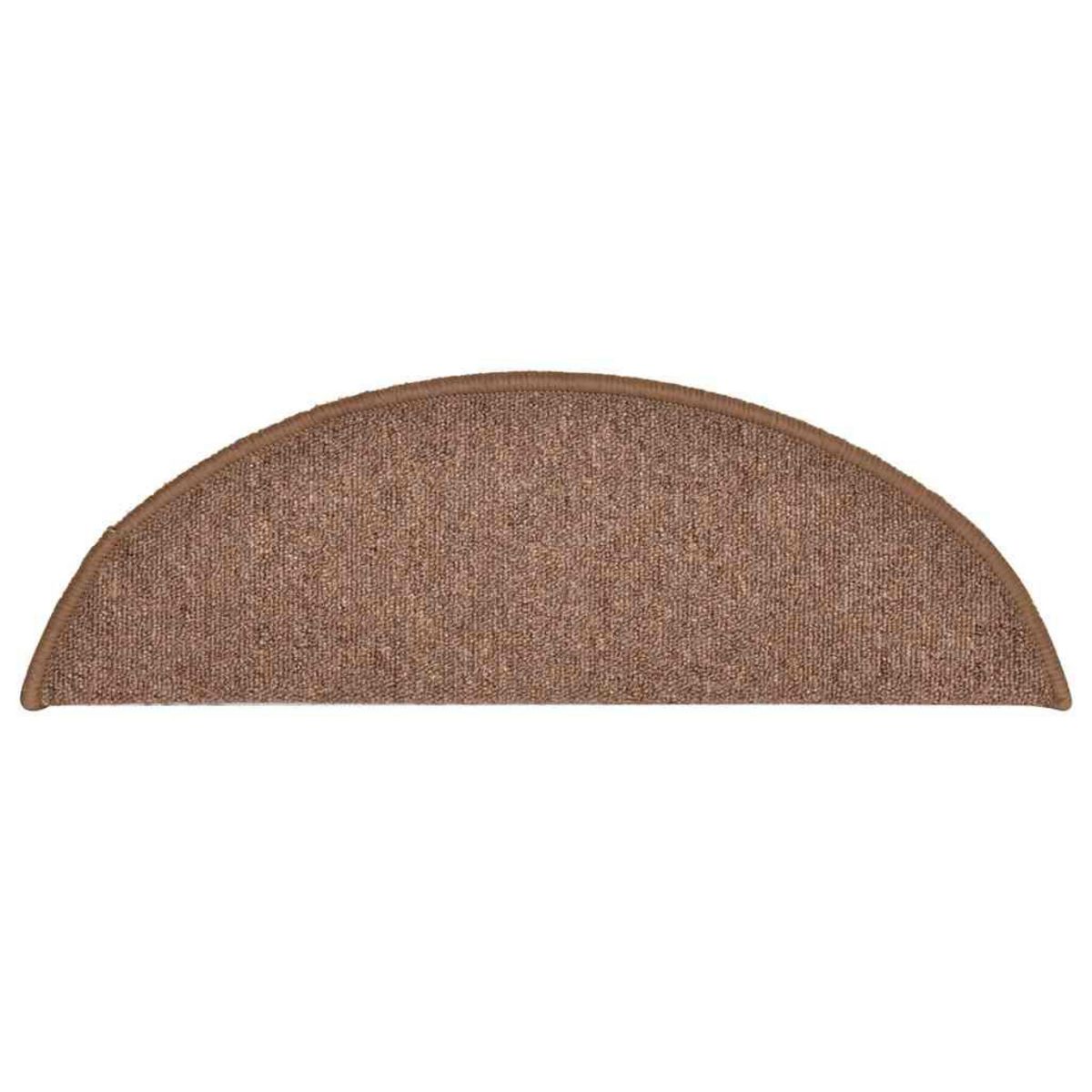 VIDAXL Tapis d'escalier 30 pcs marron 56x17x3 cm