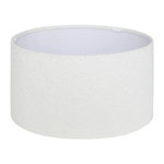 ATMOSPHERA Abat Jour en Tissu Bouclette  Beline  40cm Blanc