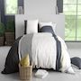Voir la diapositive 1 : ATELIER DU COTON Parure housse de couette 100% 260x240cm coton 57fils stratus