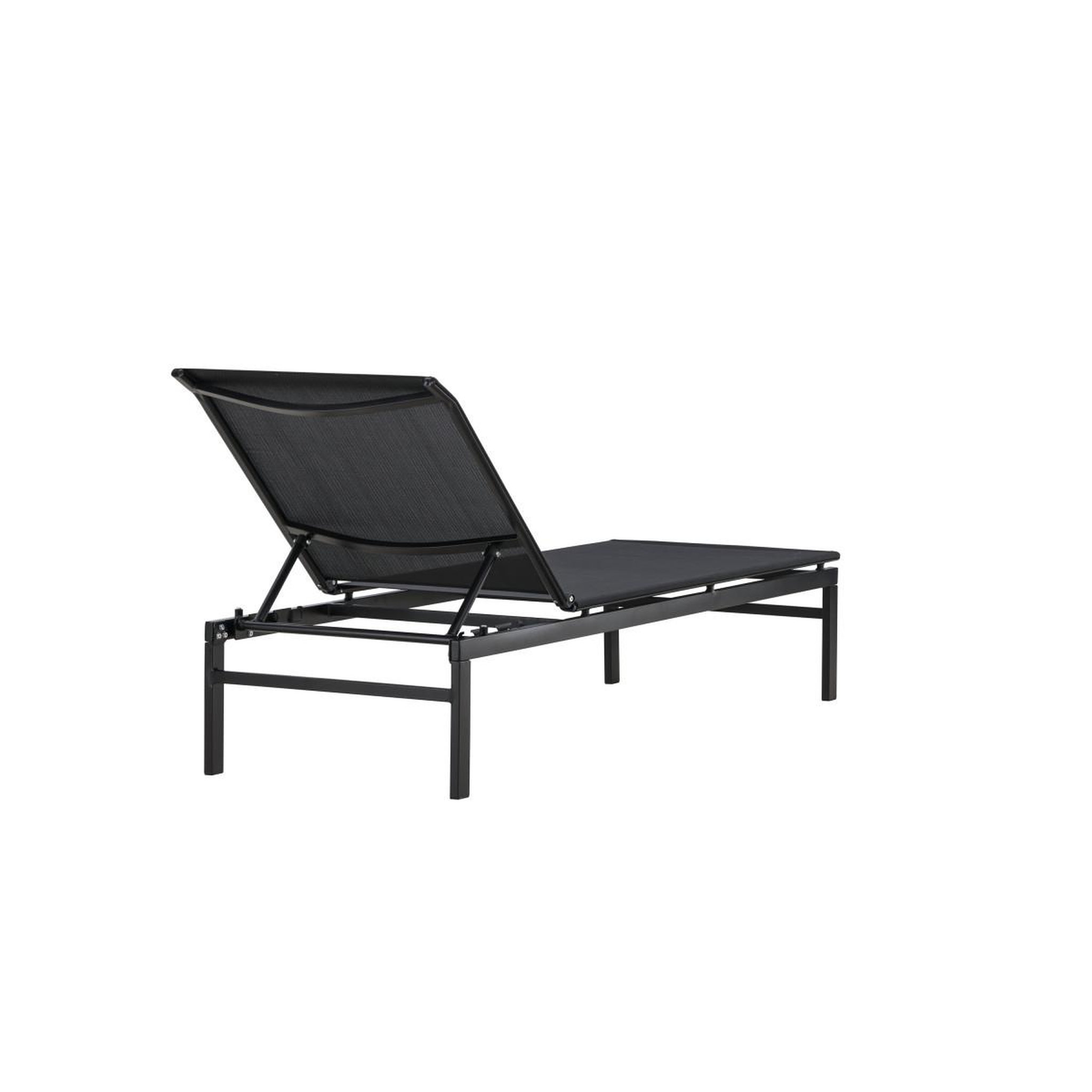 Voir la diapositive 5 : Paris Prix Chaise longue en métal  massimo  189cm noir