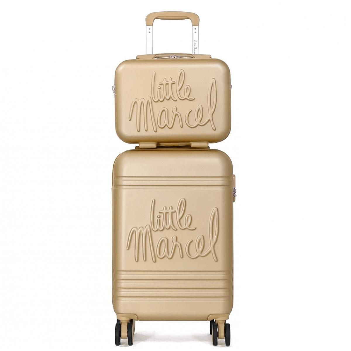 Little Marcel Lot valise cabine 55cm plus un vanity rigide