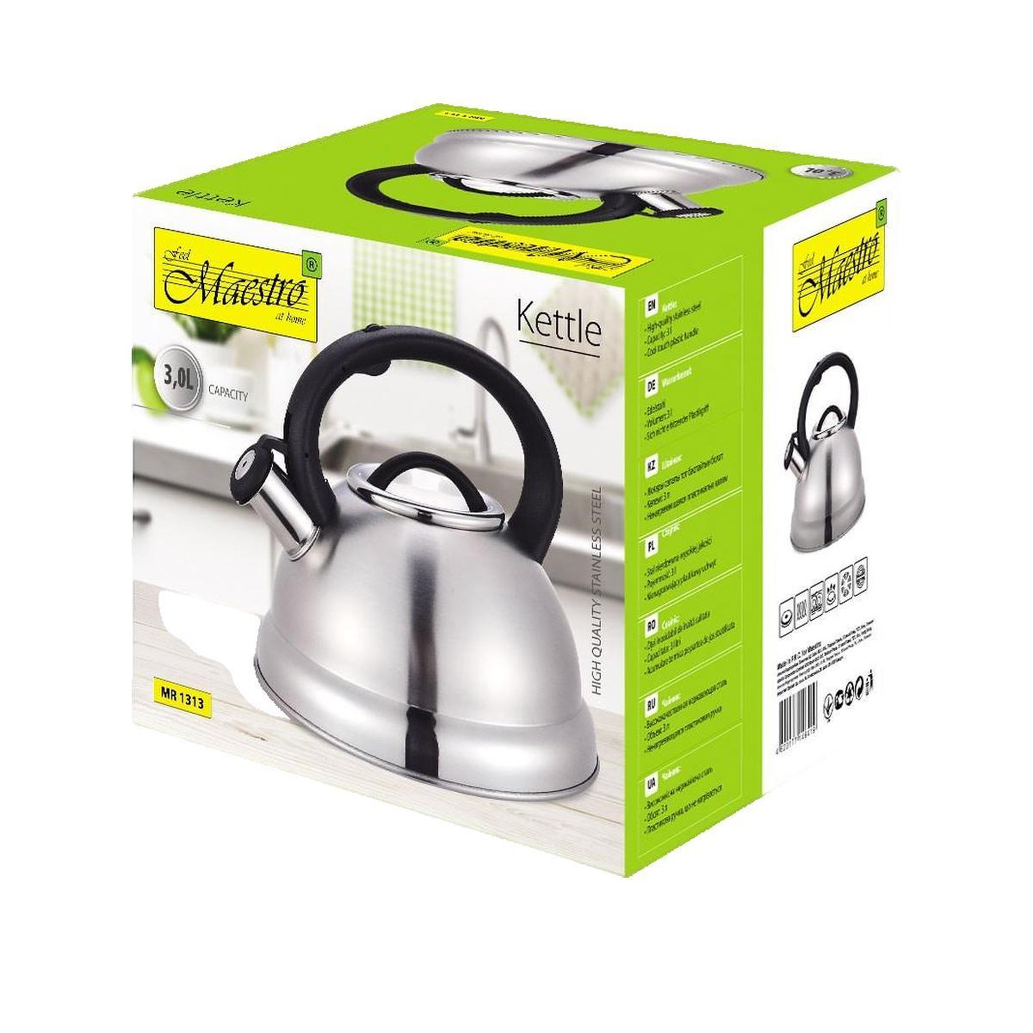 Voir la diapositive 3 : HELLO MAESTRO Bouilloire Maestro MR-1313 Acier inoxydable traditionnelle