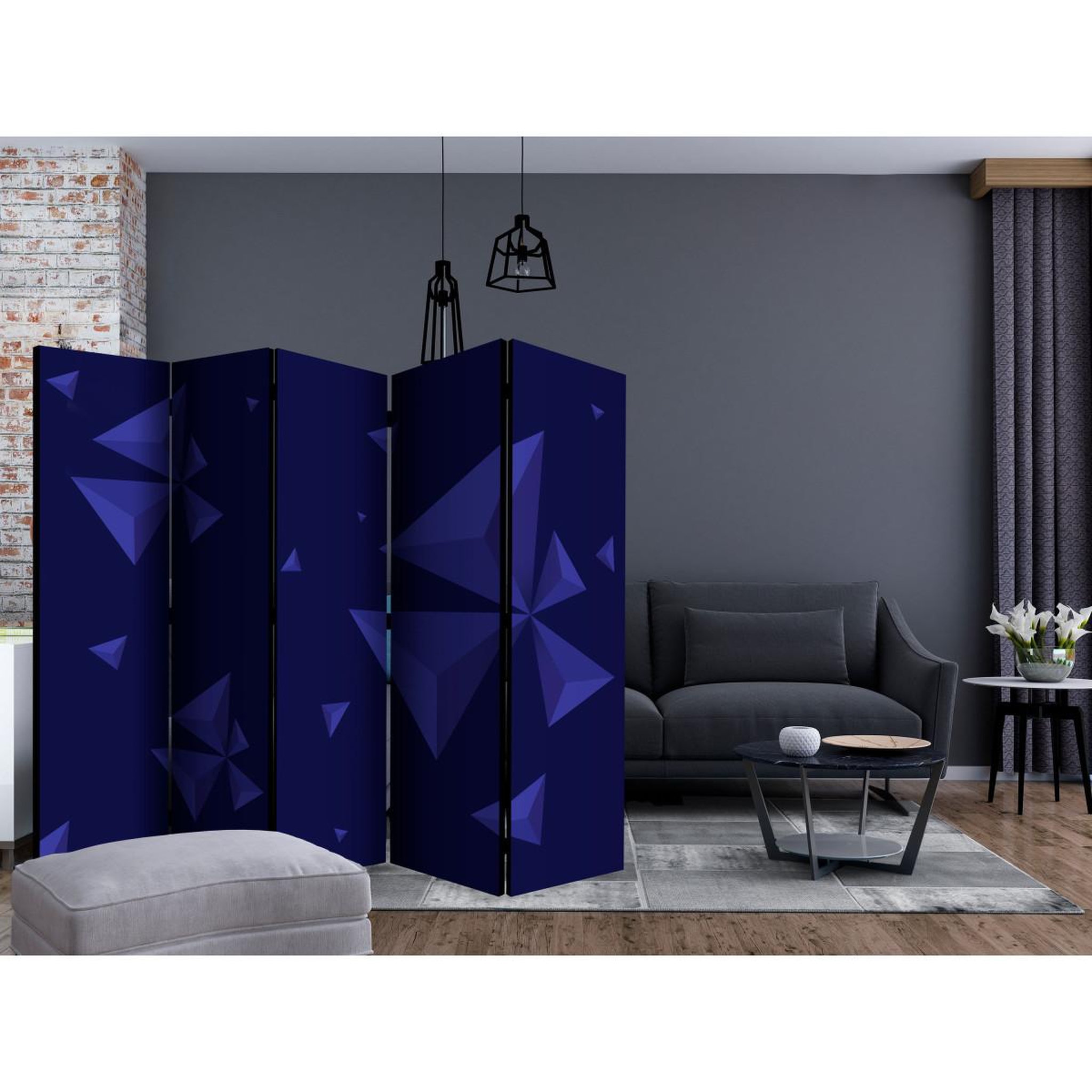 Voir la diapositive 2 : Paris Prix Paravent 5 volets  meteor shower  172x225cm