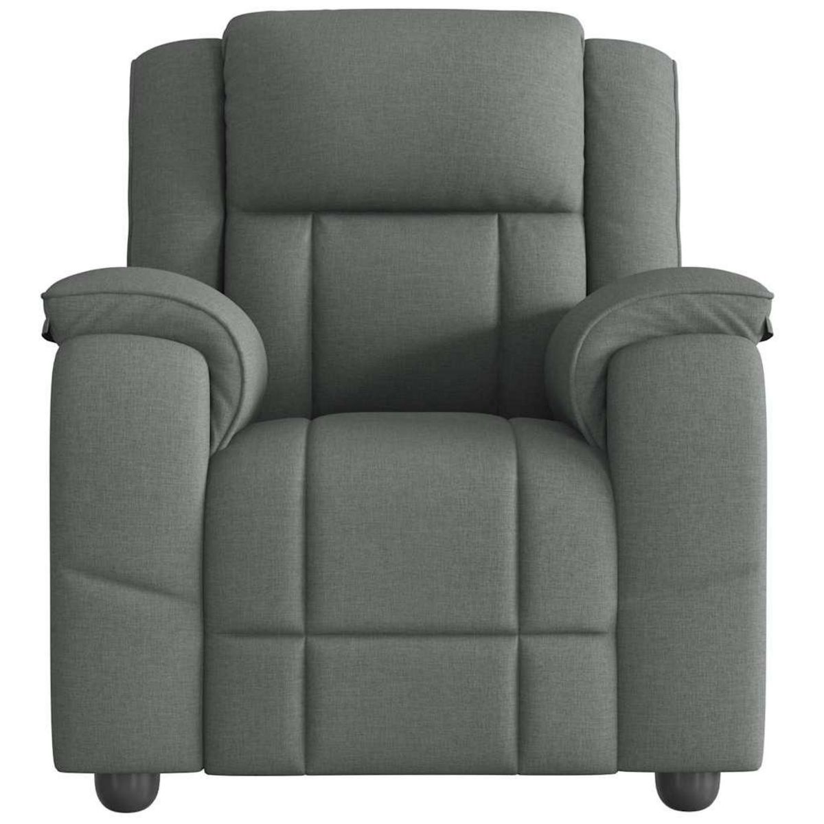 VIDAXL Fauteuil de massage inclinable Gris fonce Tissu