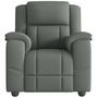 Voir la diapositive 3 : VIDAXL Fauteuil de massage inclinable Gris fonce Tissu