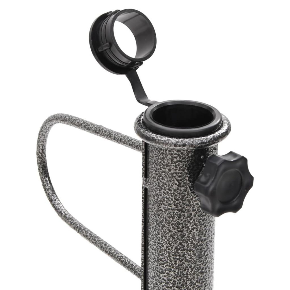 VIDAXL Supports de parasol avec piquets 2 pcs 19x42 cm acier galvanise