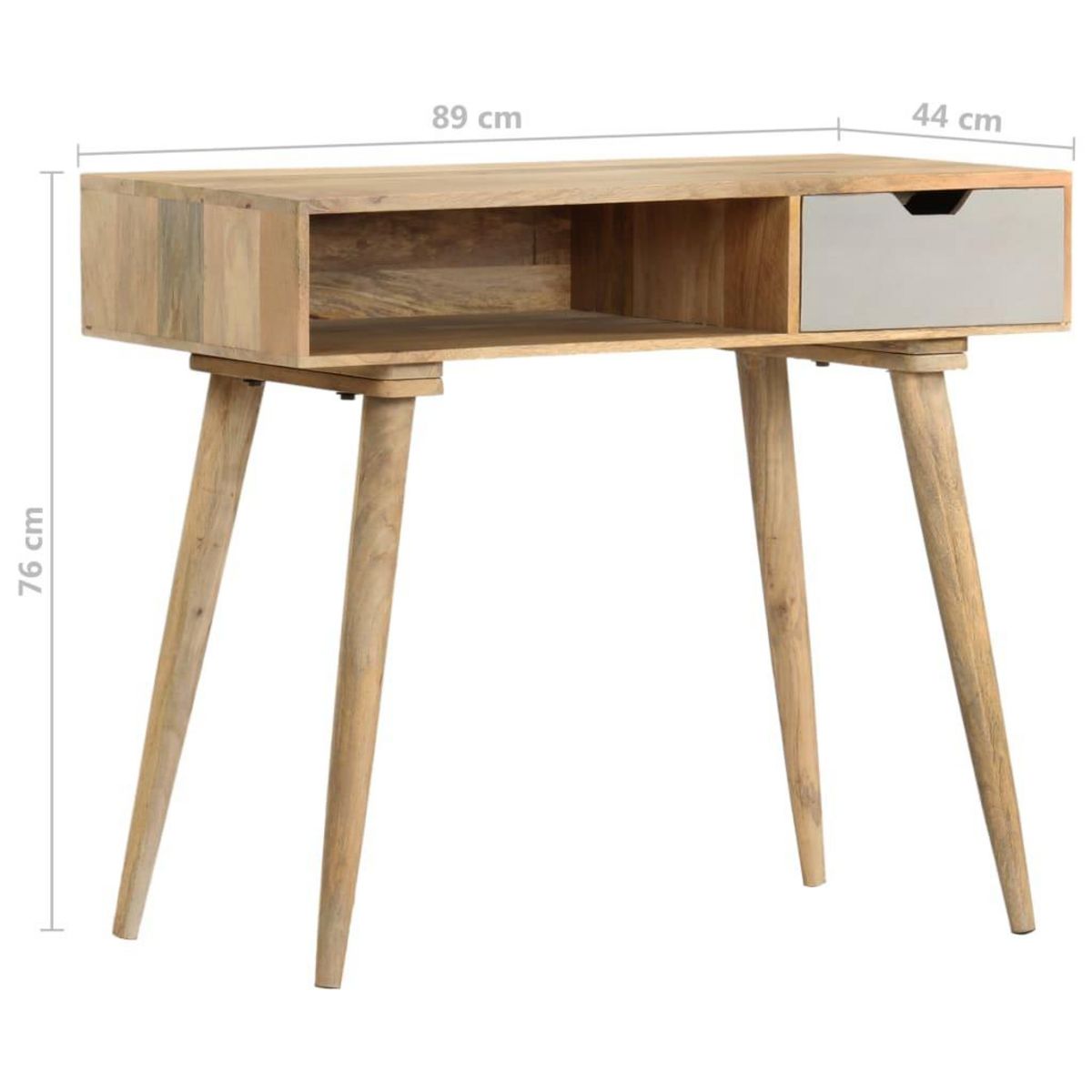 VIDAXL Table console 89x44x76 cm Bois de manguier massif