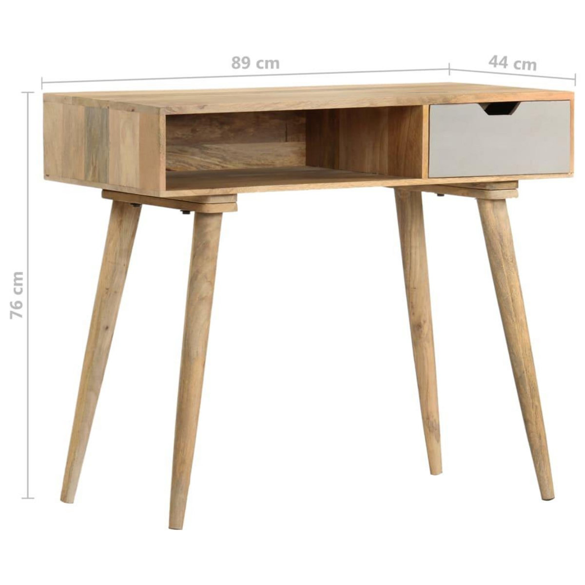 VIDAXL Table console 89x44x76 cm Bois de manguier massif
