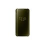 SAMSUNG Etui folio Clear View Cover pour Galaxy S7 EDGE - Doré