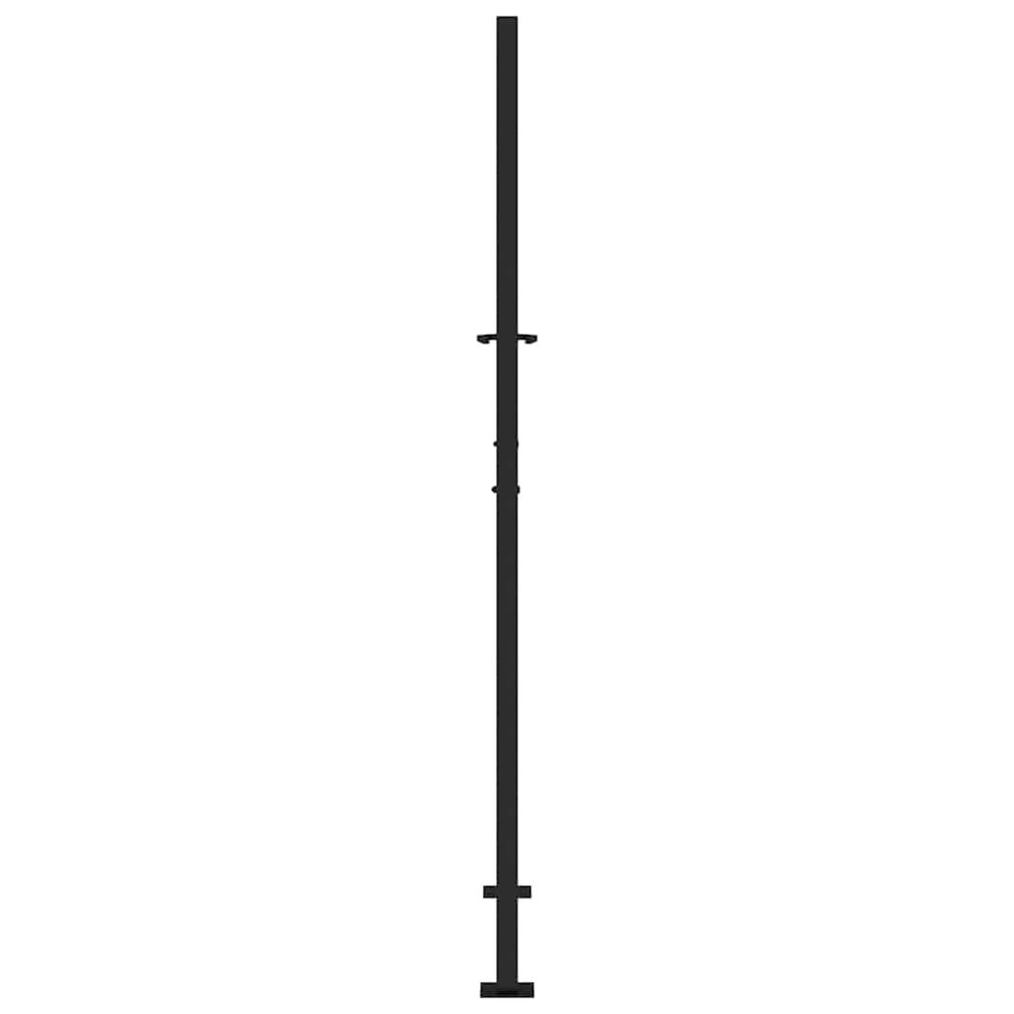 Voir la diapositive 5 : VIDAXL Portail de jardin noir 105x180 cm acier conception croisee
