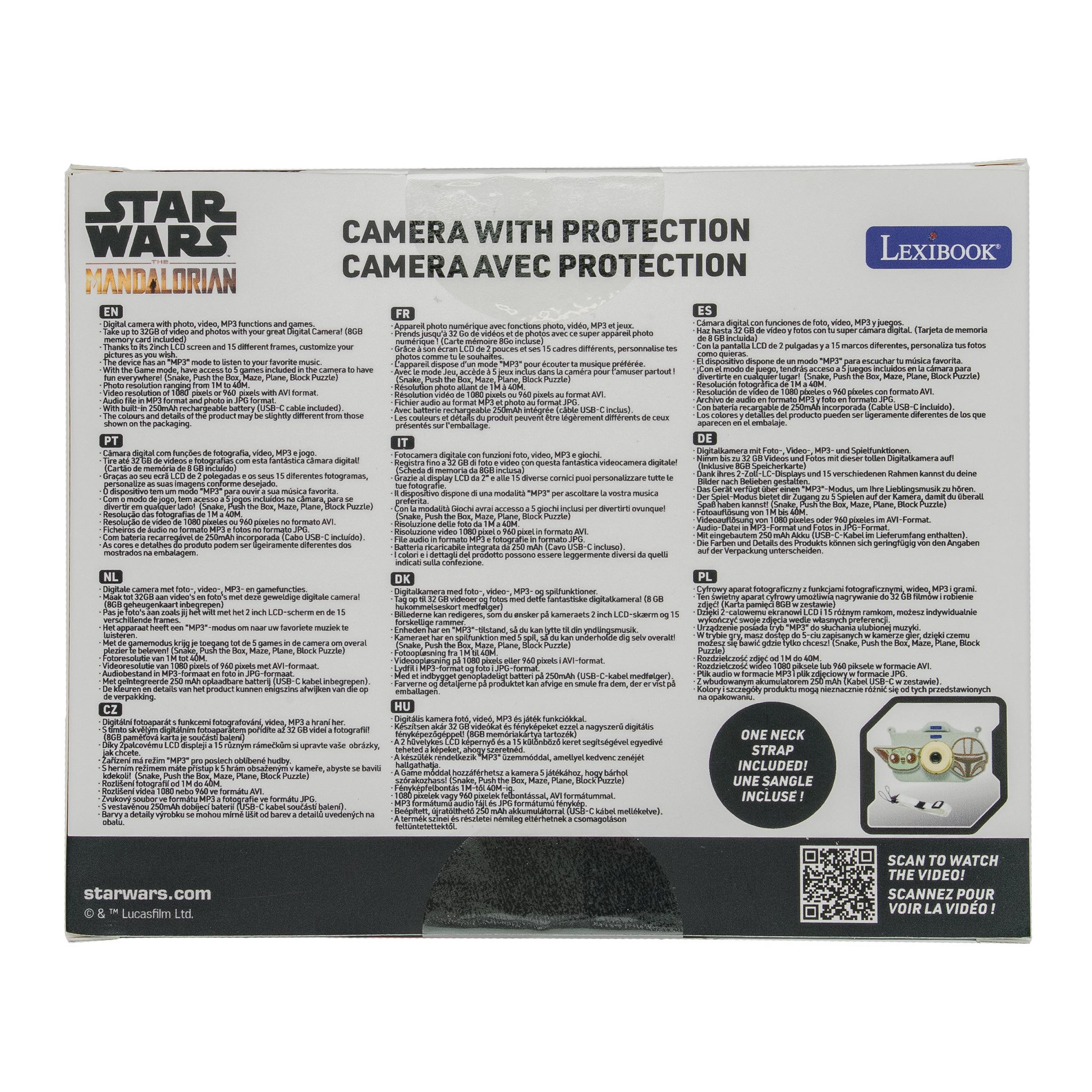 Voir la diapositive 4 : Lexibook Camera avec protection Star Wars