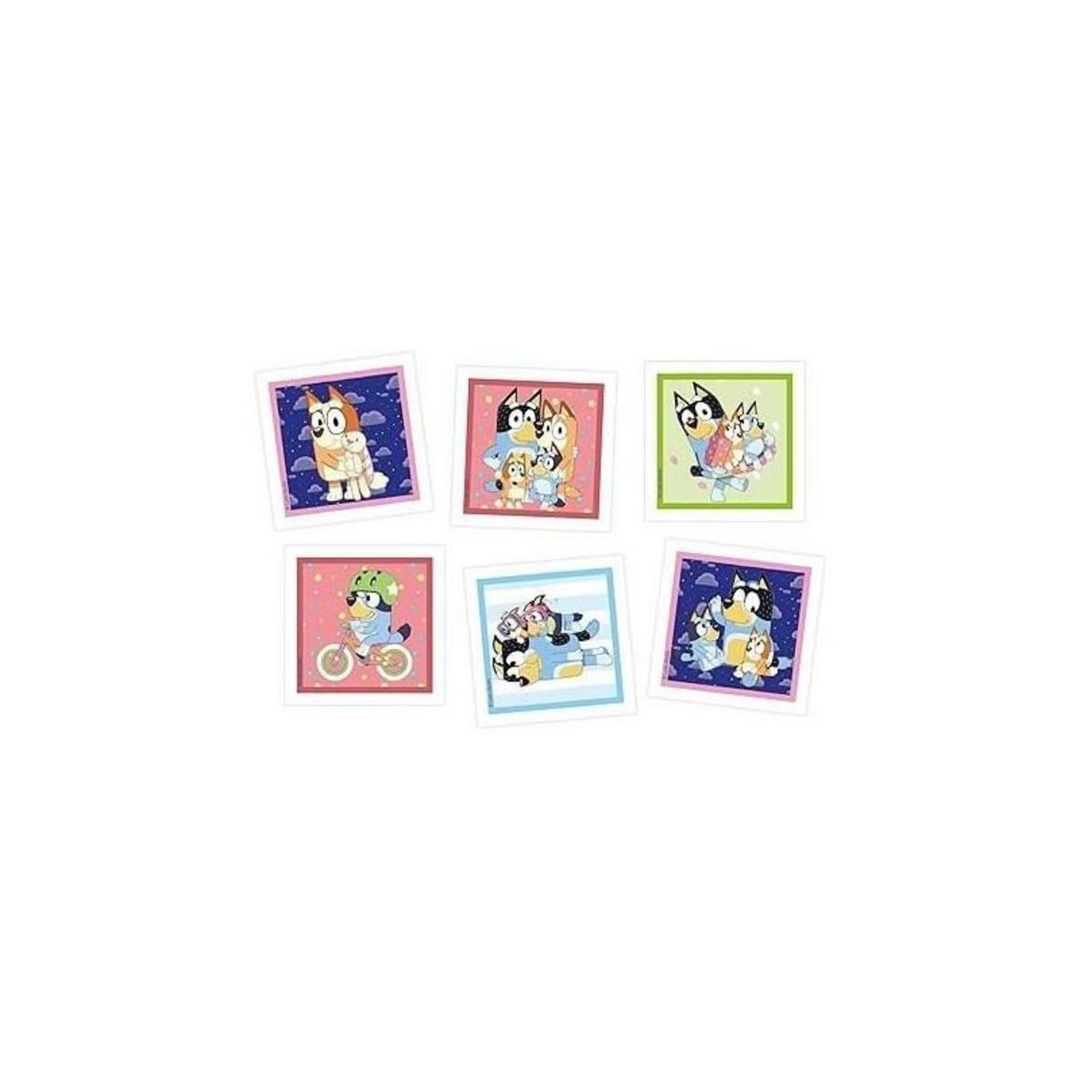 CLEMENTONI Clementoni - Edukit - Bluey - Coffret apprentissage 4 en 1 - 2 puzzles, 1 mémo, 1 jeu de 6 cubes - Fabriqué en Italie - Dés 4