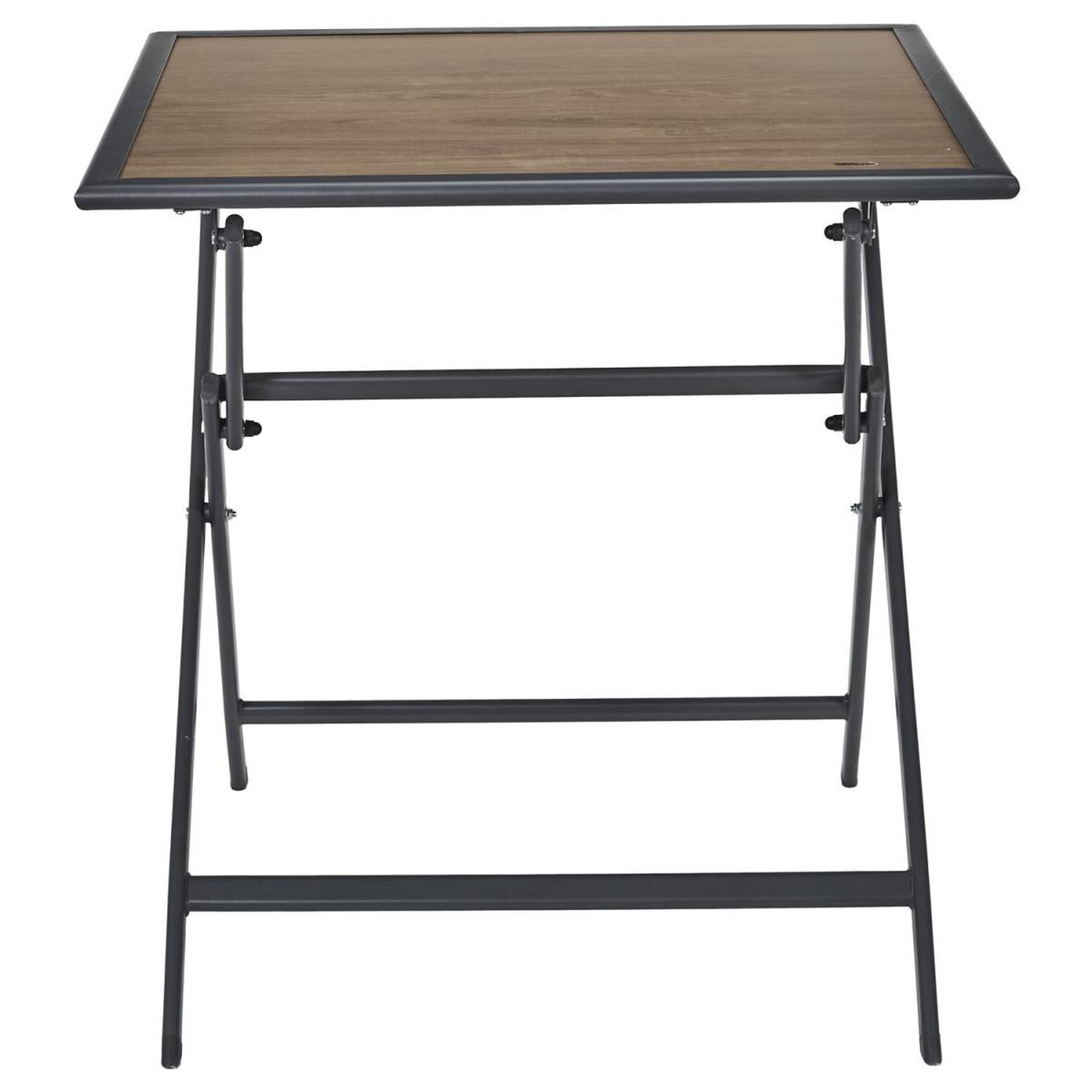 Voir la diapositive 2 : The Home Deco Factory Table de Jardin Pliable  Barcelone  70cm Gris & Naturel