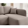 Voir la diapositive 5 : BEST MOBILIER Suzie - canapé d'angle droit 4 places convertible avec coffre en velours